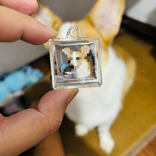 Acrylic Blank Pixel Filter Keychain  ⛏💎